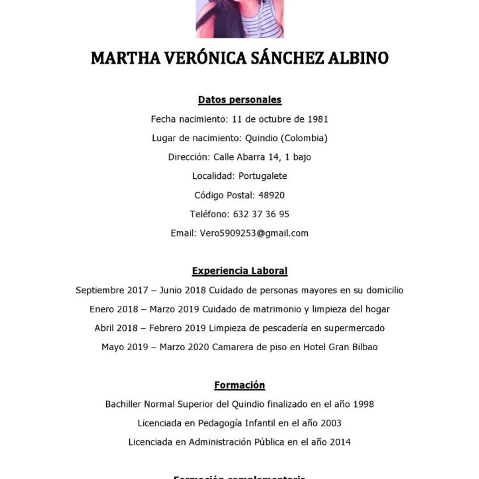 Martha Verónica  S.