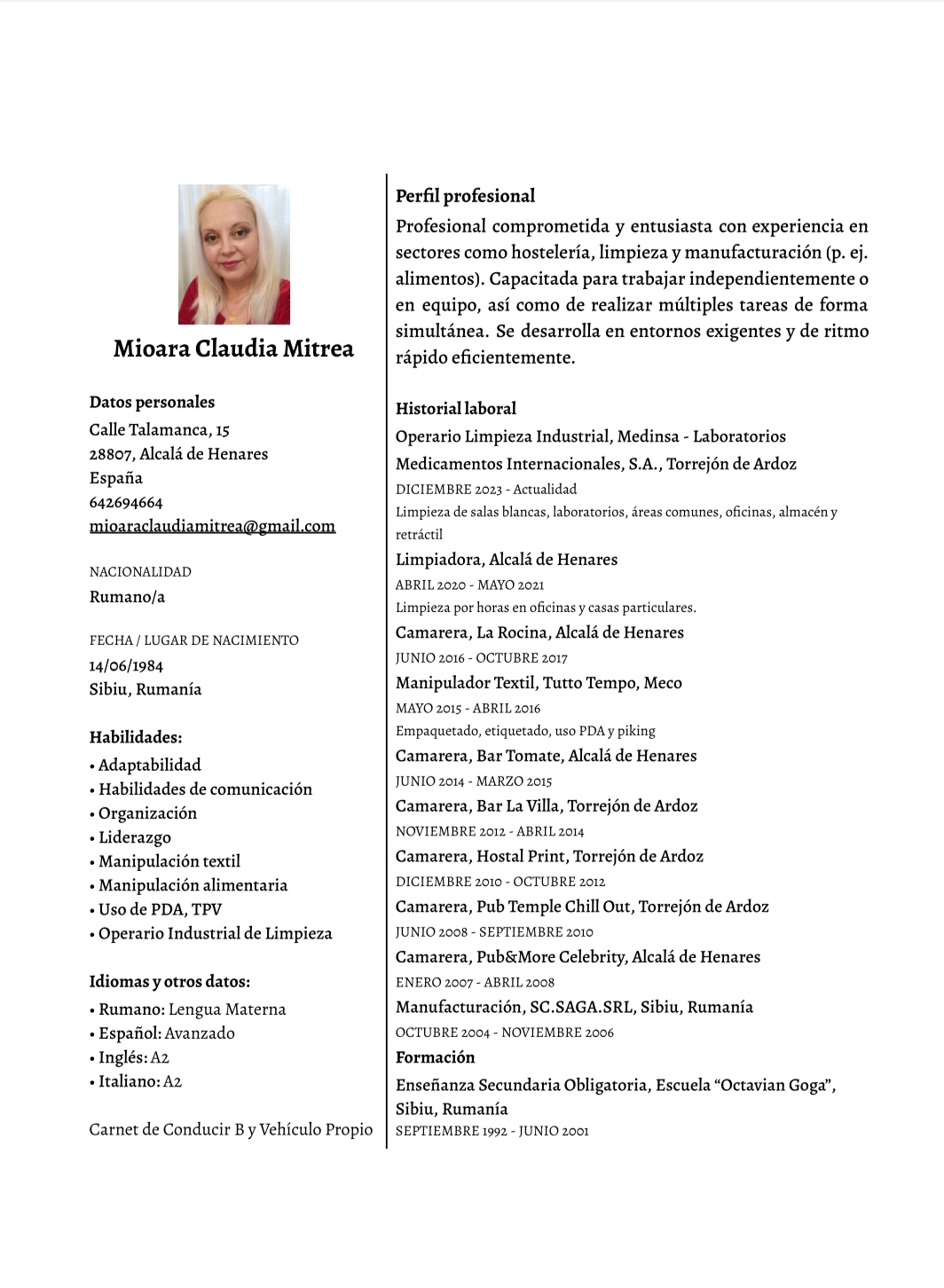 Mioara Claudia  M.